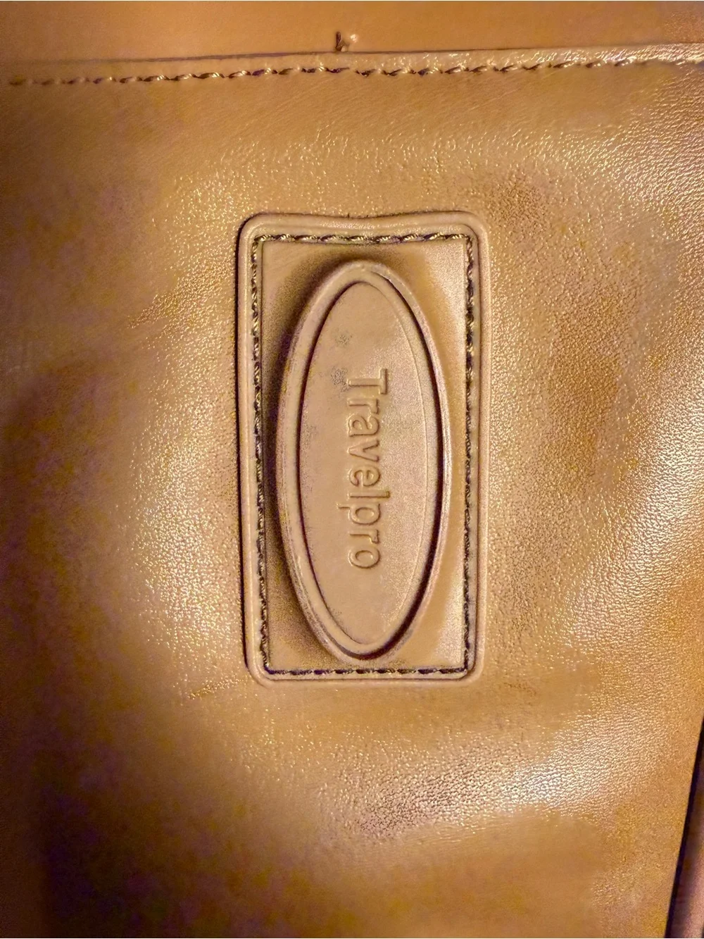 Vintage Travelpro Eiffel Tower Logo Weekender Travel Duffel Bag Brown